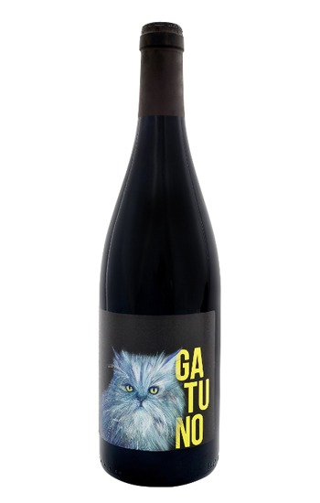 Botella de vino Gatuno tinto ecológico de Madrid