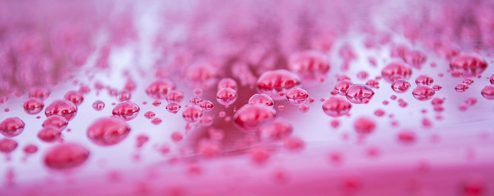 burbujas de vino rosado